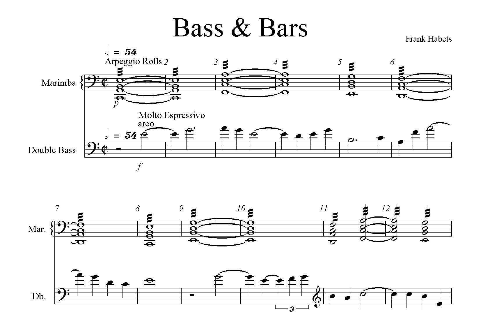 Bass & Bars(complete) - partituur